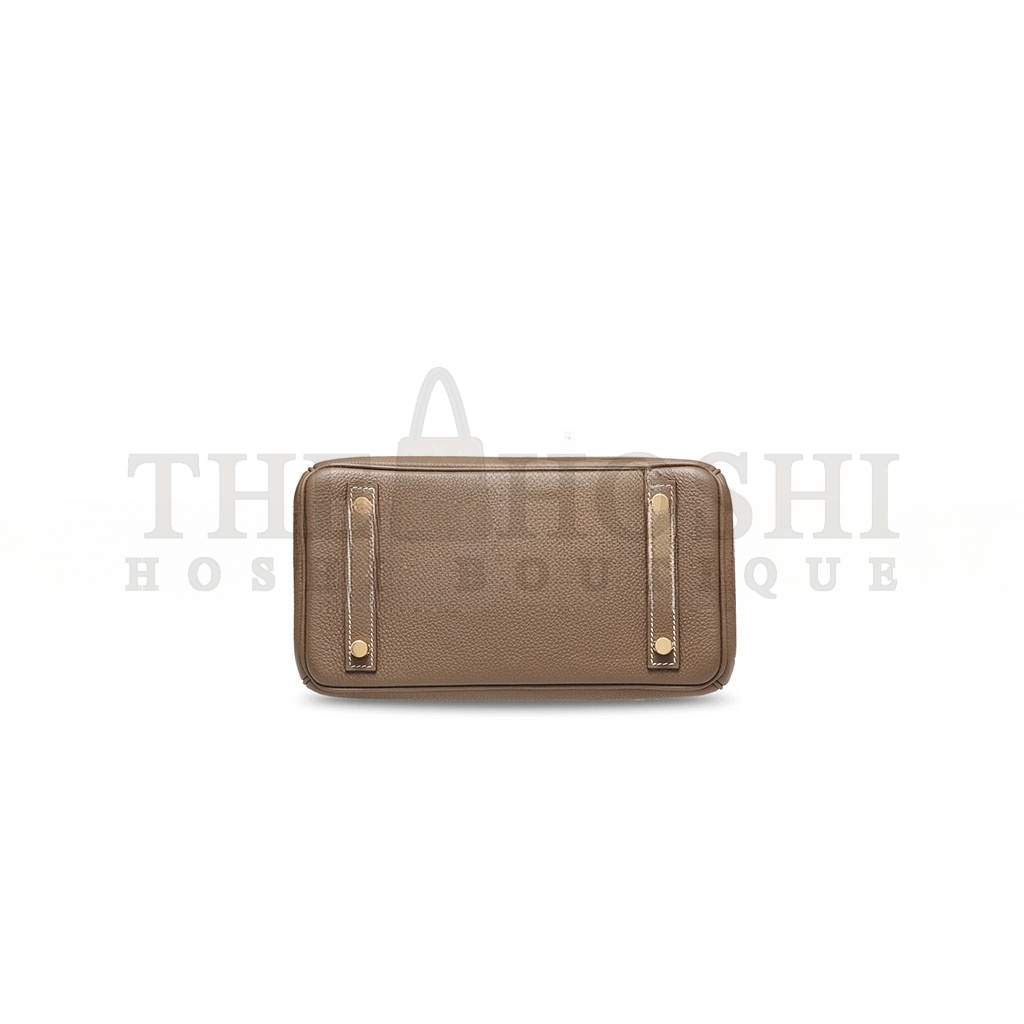 H**me5 BIRKIN 25 EPSOM LEATHER MILK TEA GOLD BUCKLE HANDBAG 631655 (25*20*13cm) Master Quality